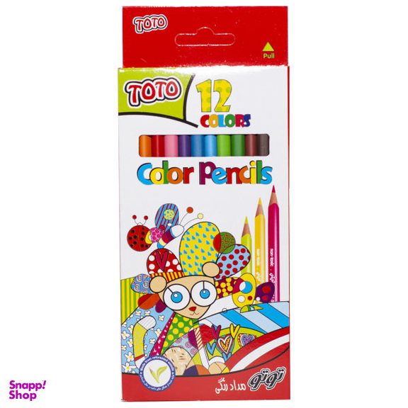 مداد رنگی 12 رنگ توتو کد 3110
