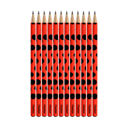 مداد مشکی پنتر مدل Ladybird کد BP113-2 - بسته 12 عددی