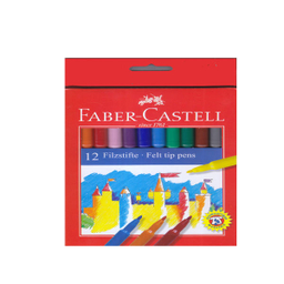 ماژیک 12 رنگ فابر کاستل مدل مدل 554212