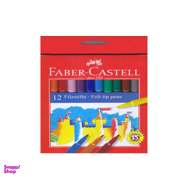 ماژیک 12 رنگ فابر کاستل مدل مدل 554212