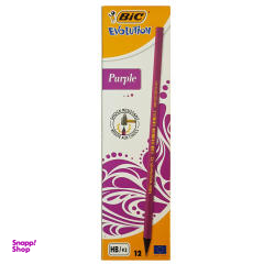 مداد مشکی بیک مدل Purple Evolution بسته 12 عددی