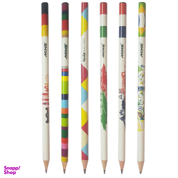مداد مشکی ماین مدل PC872-2 بسته 6 عددی
