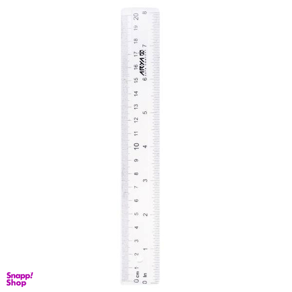 خط کش 20 سانتی متری آریا کد 8020 - بسته 4 عددی