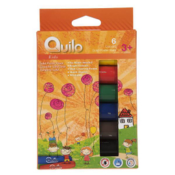 گواش جامد 6 رنگ کوییلو سری Kids مدل Simple