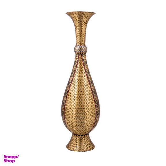 گلدان خاتم کاری مسی کروبی کد 758