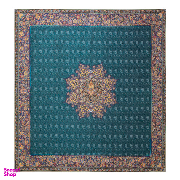 رومیزی ترمه عدل کشمیر طرح گل فرنگ g2