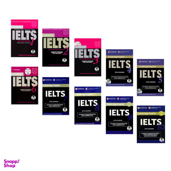 کتاب IELTS Cambridge اثر جمعی از نویسندگان نشر الوند پویان جلد 1 تا 10