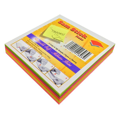 کاغذ یادداشت چسب دار سام استیک نوت کد 75 سایز 7.5 × 7.5 سانتی متر
