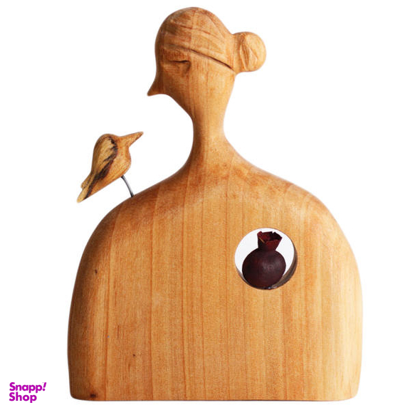 مجسمه چوبی کارکیا مدل شاه پری کد W19