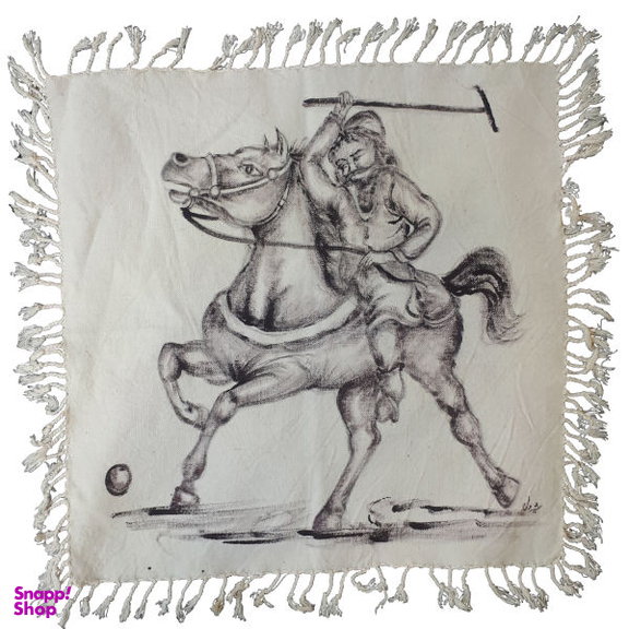 رومیزی چاپ دستی مدل نقاشی چهره