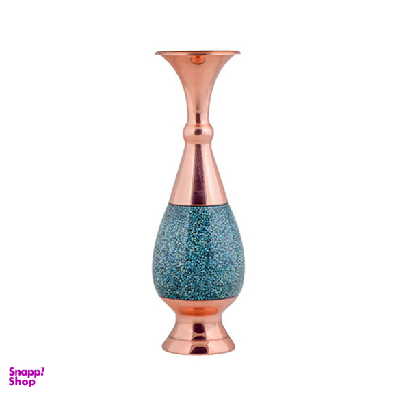 گلدان فیروزه کوبی آقاجانی مدل صراحی کد 25