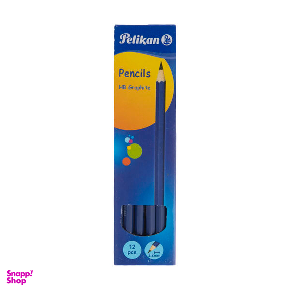 مداد مشکی پلیکان مدل 600411 بسته 12 عددی