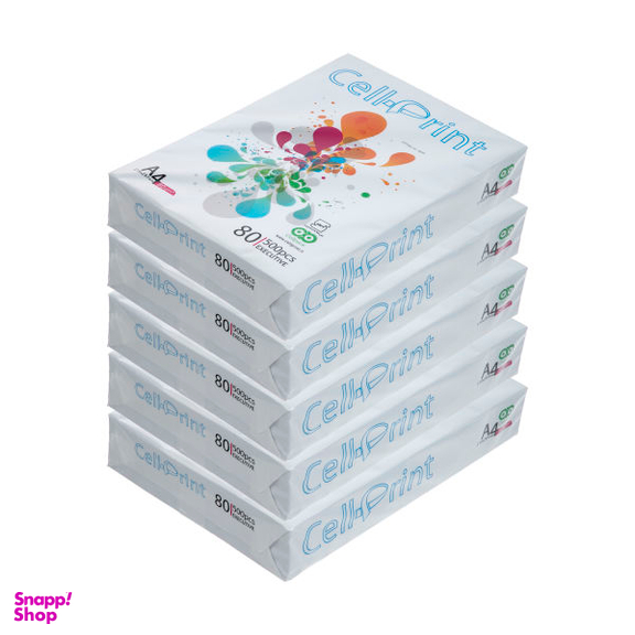 کاغذ A4 سل پرینت بسته 500 عددی مجموعه ۵ عددی