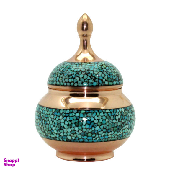 قندان مسی فیروزه کوب کد FPR 02