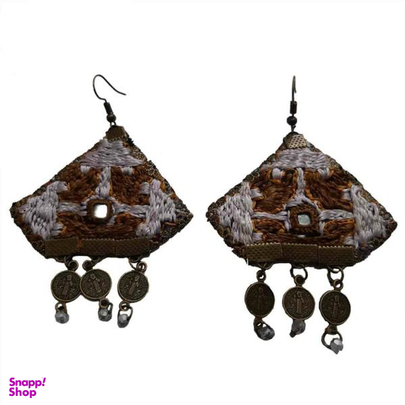 گوشواره سوزن دوزی کد B38