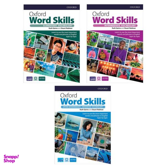 کتاب Oxford Word Skills 2nd Edition اثر Ruth Gairns and Stuart Redman انتشارات اکسفورد 3جلدی