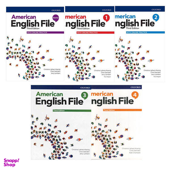 کتاب American English File Third Edition اثر جمعی از نویسندگان نشر ابداع 5 جلدی