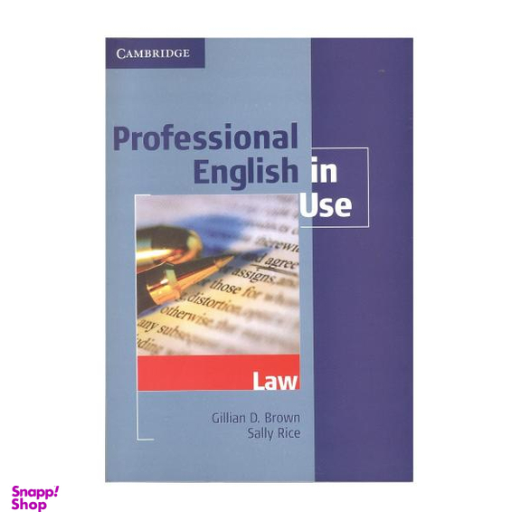 کتاب Professional English in Use Law اثر Gillian D. Brown انتشارات Cambridge