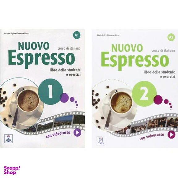 کتاب Nuovo Espresso اثر Giovanna Rizzo انتشارات آلما ادیزونی 2 جلدی