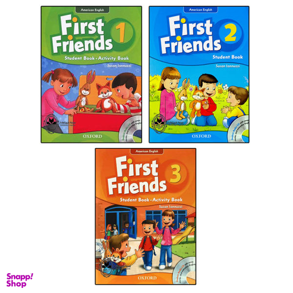 کتاب American English First Friends اثر Susan lannuzzi انتشارات اشتیاق نور سه جلدی