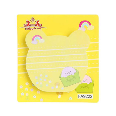 کاغذ یادداشت چسب دار اسکول فنس طرح خرس کد FA9222