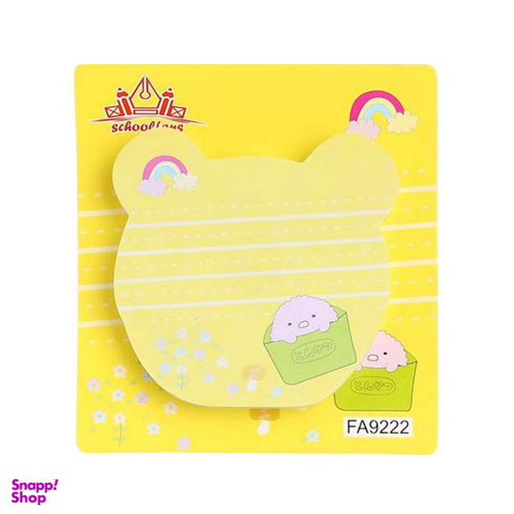 کاغذ یادداشت چسب دار اسکول فنس طرح خرس کد FA9222