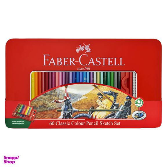 مداد رنگی 60 رنگ فابر کاستل مدل CLASSIC کد 115893