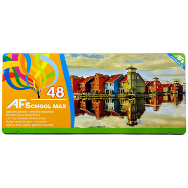 مداد رنگی 48 رنگ ای اف اسکول مکس طرح انعکاس در آب