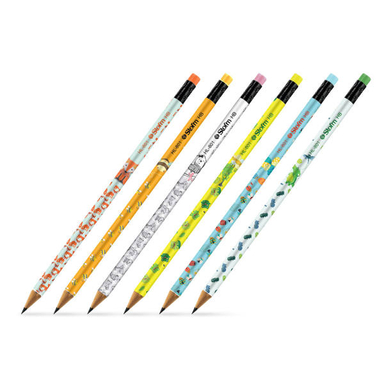مداد مشکی استورم مدل Animals کد HL-809 بسته 6 عددی