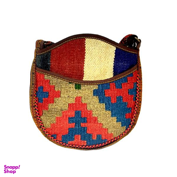 کیف رودوشی گلیمی مدل جیب دار کد 026