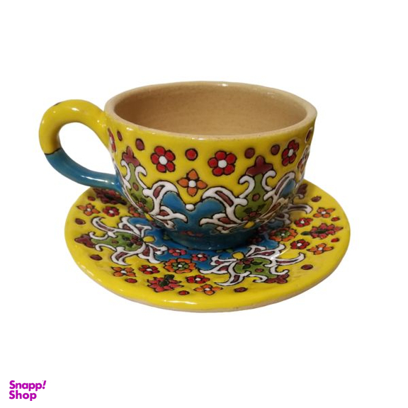 ست فنجان و نعلبکی میناکاری کد 86