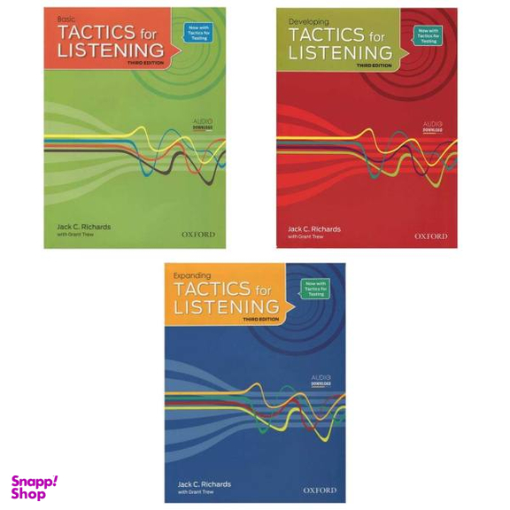 کتاب Tactics for Listening 3rd / اثر Jack C. Richards انتشارات اکسفورد 3جلدی
