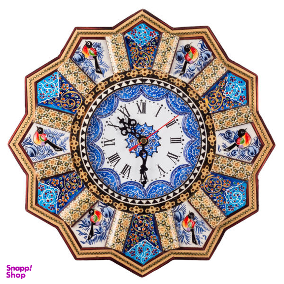 ساعت دیواری خاتم کاری طهران گوهر مدل TG7500
