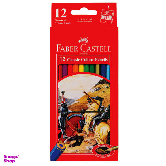 مداد رنگی 12 رنگ فابر-کاستل مدل Classic