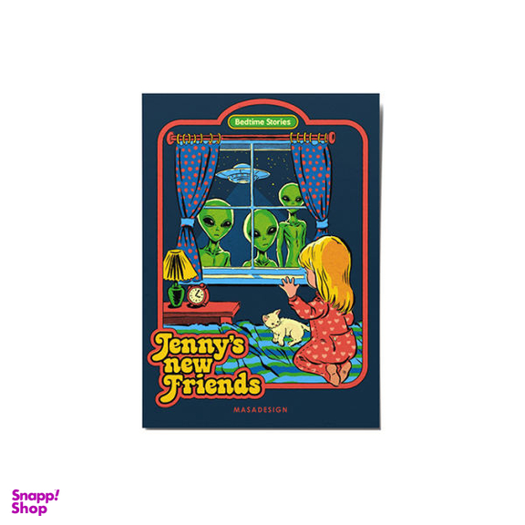 کارت پستال ماسا دیزاین طرح آدم فضایی کد POST166