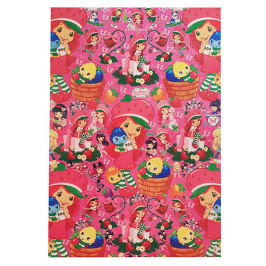 کاغذ کادو طرح دختر توت فرنگی بسته 2 عددی