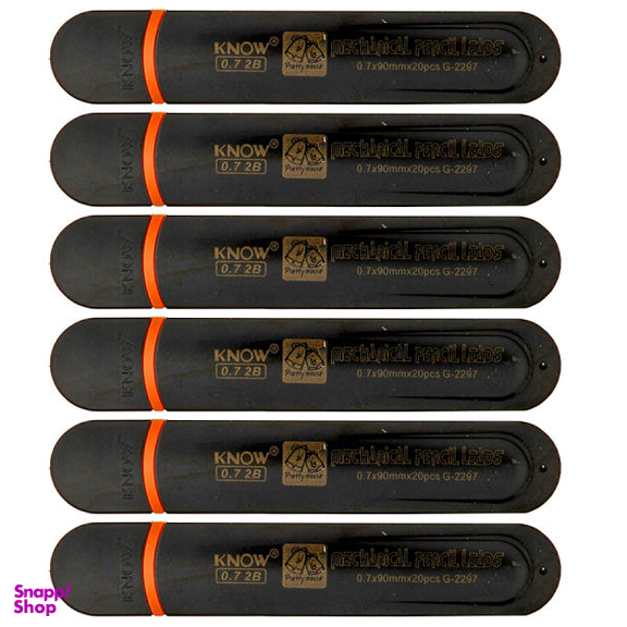 نوک مداد نوکی 0.7 میلی متری نو مدل G-2297 کد 6 بسته 6 عددی