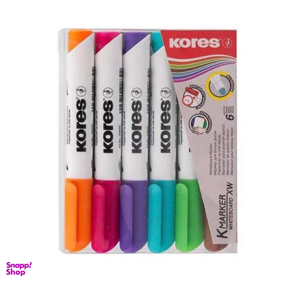 ماژیک وایت برد کورس مدل xw1 بسته 6 عددی