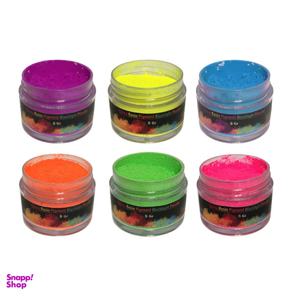 پودر رنگ رزین اپوکسی کد Neon06 بسته 6 عددی