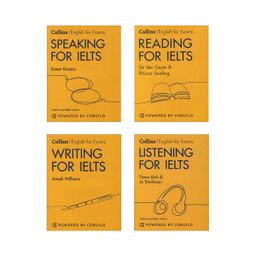 کتاب Collins Reading، Writing، Speaking، Listening For IELTS اثر جمعی از نویسندگان انتشارات زبان مهر 4 جلدی