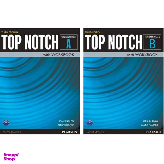 کتاب Top Notch Fundamentals Third Edition اثر Joan Saslow and Allen Ascher انتشارات Pearson دو جلدی