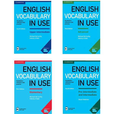 کتاب English Vocabulary in Use Book Series اثر Felicity O Dell & Michael Mccarthy انتشارات Cambridge چهار جلدی