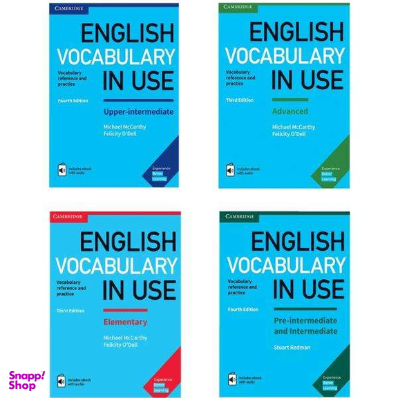 کتاب English Vocabulary in Use Book Series اثر Felicity O Dell & Michael Mccarthy انتشارات Cambridge چهار جلدی