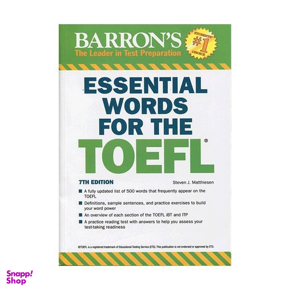 کتاب Essential Words for TOEFL 7th Edition اثر Steven J. Matthiesen انتشارات Barrons