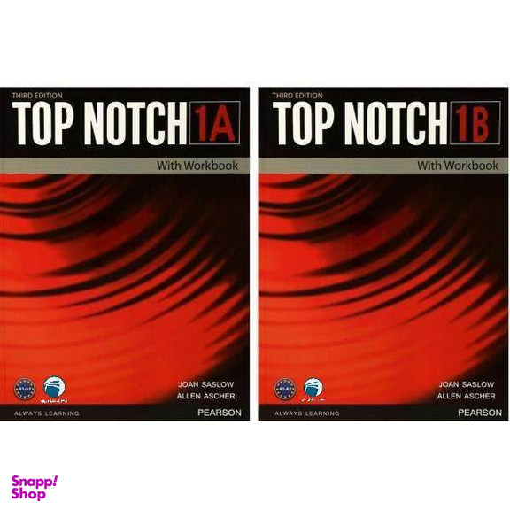 کتاب Top Notch 1 اثر Joan Saslow And Allen Ascher انتشارات دنیای زبان دو جلدی