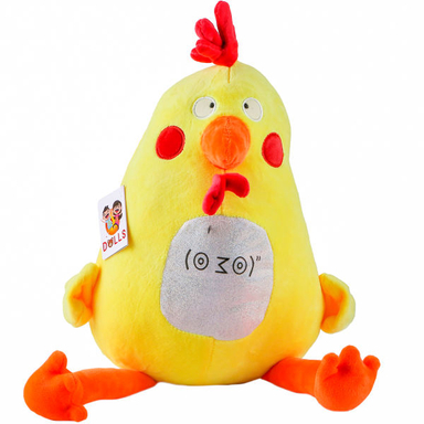 عروسک بی جی دالز مدل مرغ لپ قرمز کد BG11526 ارتفاع 27 سانتی متر