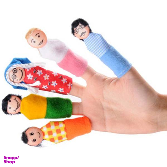عروسک انگشتی شادی رویان مدل خانواده بسته 5 عددی