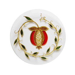 بشقاب ویترای طرح انار کد A-1