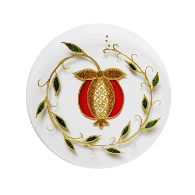 بشقاب ویترای طرح انار کد A-1