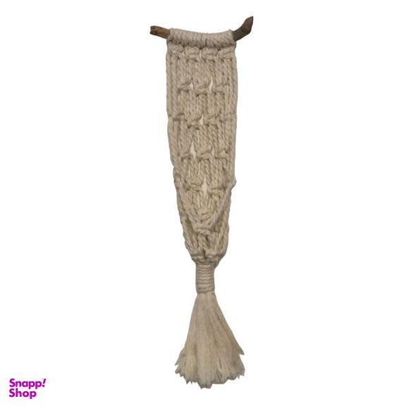 آویز گلدان بافتنی طرح مکرومه کد 002